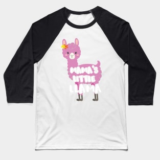 Matching Mother Daughter   Mamas Little Llama Baseball T-Shirt